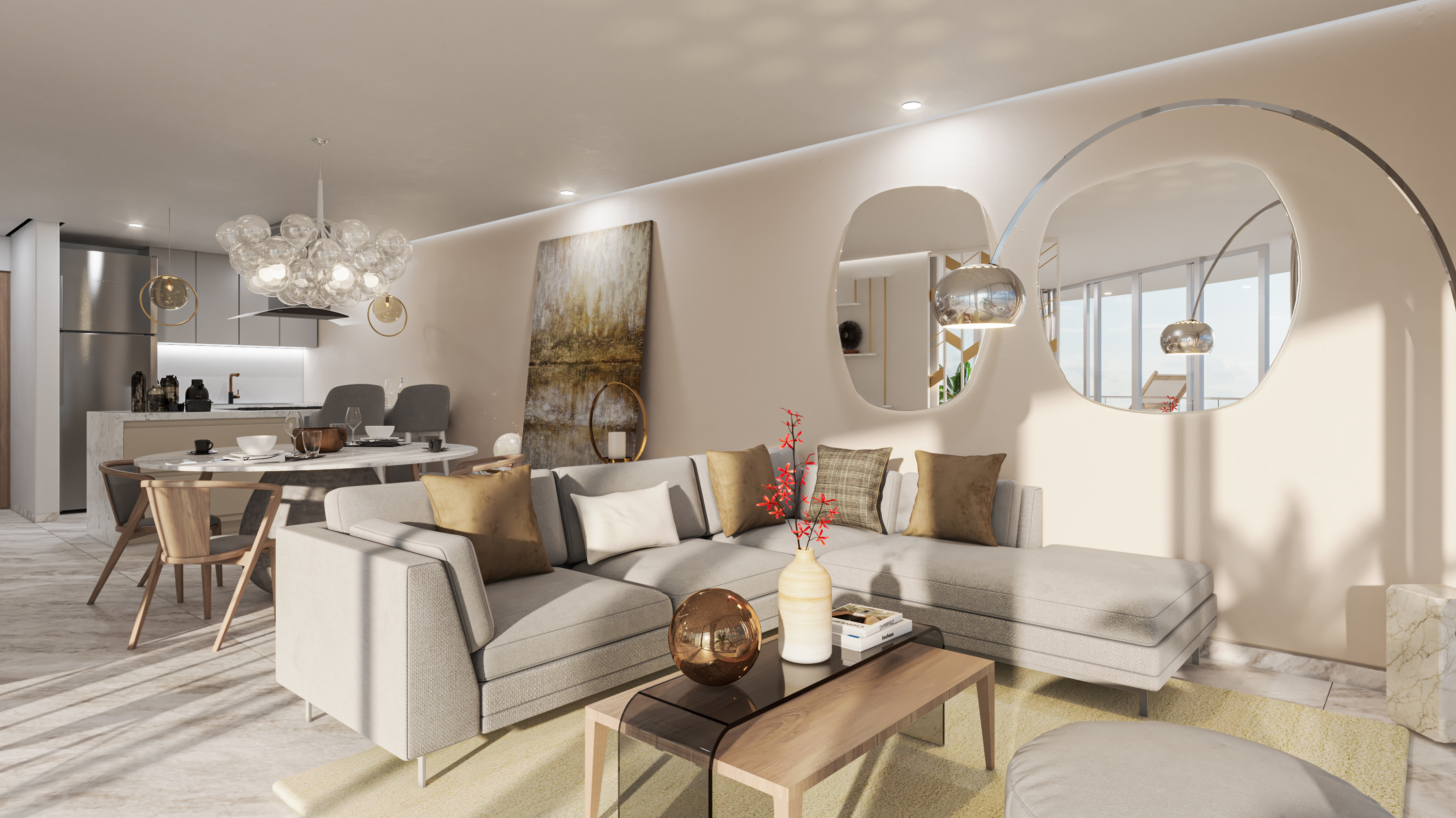 Cocina de lujo en departamento Stelarhe Mazatlán